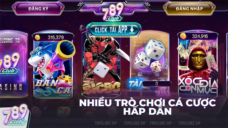 Giới thiệu 789Club nhiều trò chơi cá cược trực tuyến hấp dẫn cùng chất lượng đồ hoạ đẹp mắt